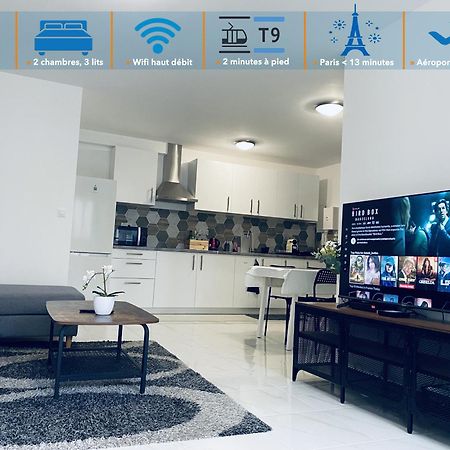 Appartement Parisien Neuf, Moderne Avec Une Grande Salon, 2 Chambres, 4 Lits, Parking Gratuit, 15Min De Paris Et 13 Min Aeroport Orly Вітрі-сюр-Сен Екстер'єр фото