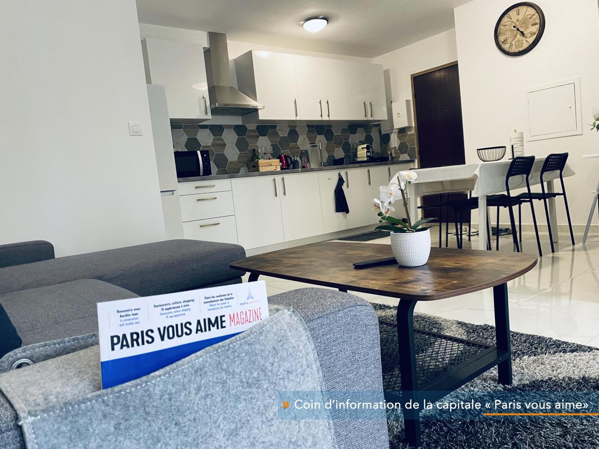 Appartement Parisien Neuf, Moderne Avec Une Grande Salon, 2 Chambres, 4 Lits, Parking Gratuit, 15Min De Paris Et 13 Min Aeroport Orly Вітрі-сюр-Сен Екстер'єр фото