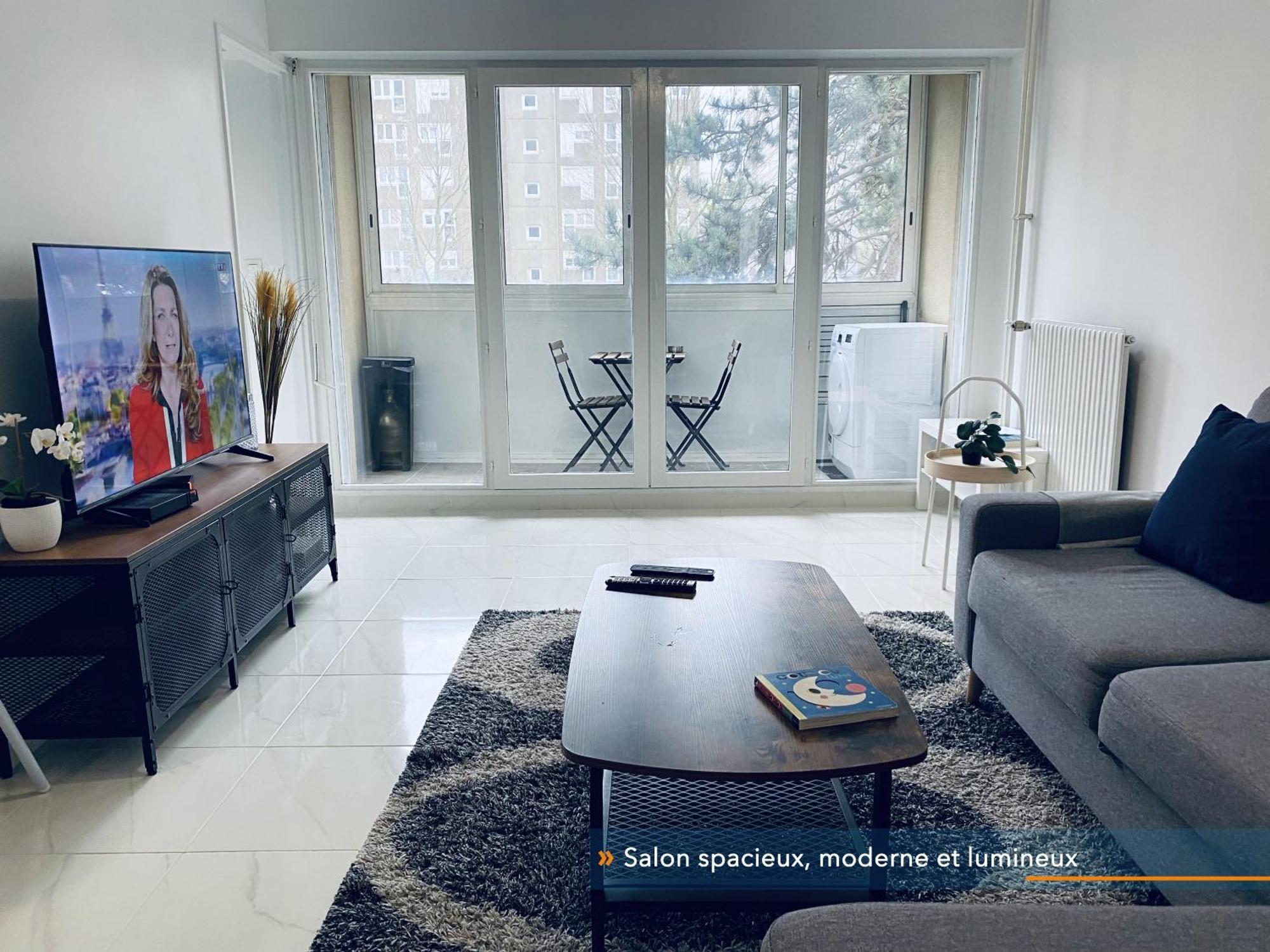 Appartement Parisien Neuf, Moderne Avec Une Grande Salon, 2 Chambres, 4 Lits, Parking Gratuit, 15Min De Paris Et 13 Min Aeroport Orly Вітрі-сюр-Сен Екстер'єр фото